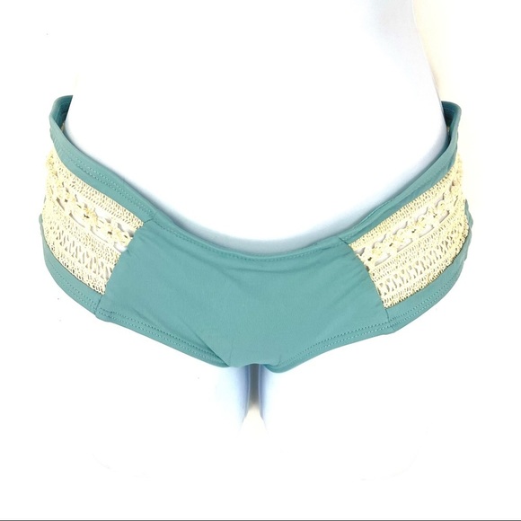 L*Space Women’s Blue Green Bikini Bottoms - Picture 2 of 9